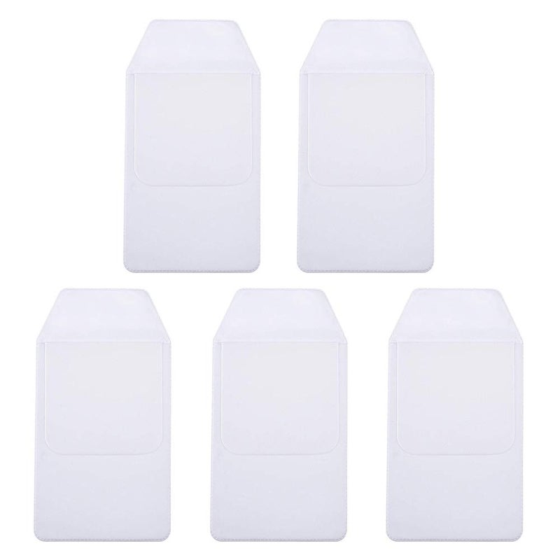 AKIRO 5Pcs White Pocket Protector for Hospital Office Pen Leaks, PVC Pocket Protectors White Shirt Pocket Protectors - Image 1